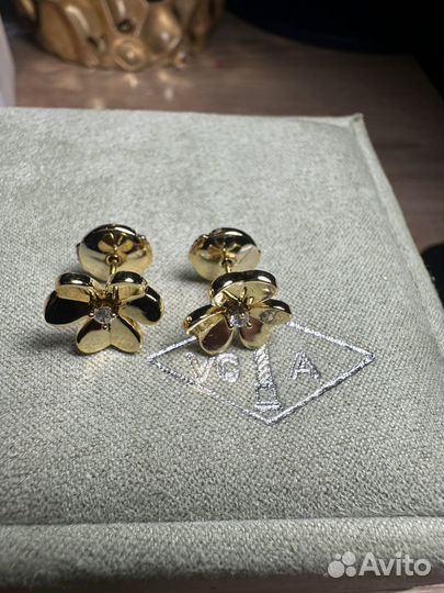 Van cleef frivole серьги vgold