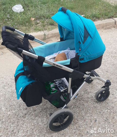 Коляска 2 в 1 ABC desing mamba