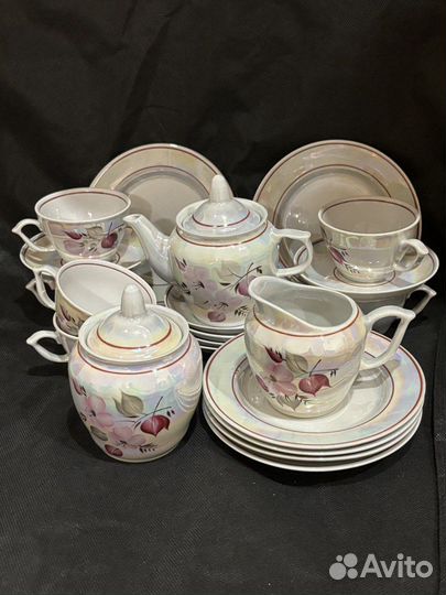 Чайный сервиз ручная роспись СССР