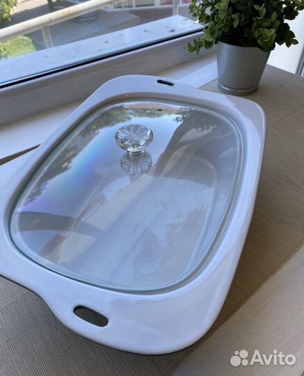 Форма для запекания с крышкой - керамика