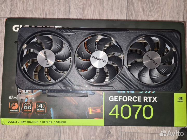 Видеокарта Gigabyte RTX 4070 Gaming OC 12Gb
