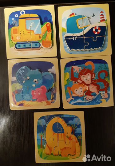 Деревянные пазлы.рамка вкладыш