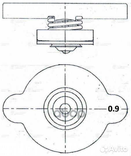 Крышки (пробки) радиатора LL0809 luzar