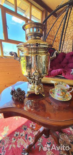 Самовар на дровах царский бочка