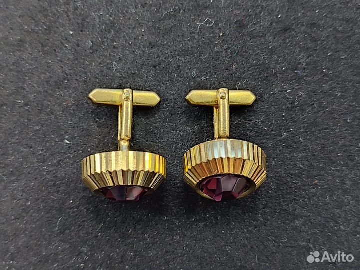 Запонки Vergoldet гдр со вставками