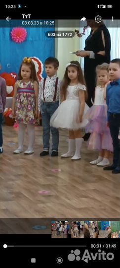 Детское нарядное платье