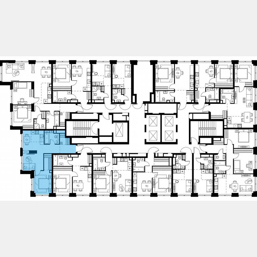 2-к. квартира, 47,5 м², 16/48 эт.