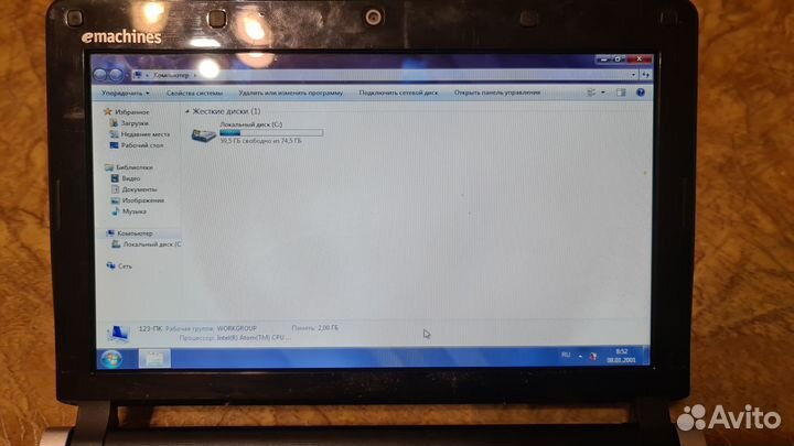 Нетбук Emachines em250
