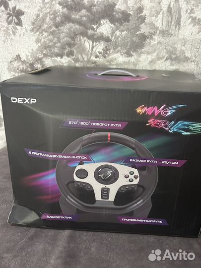 Игровой руль dexp wheelman pro gt