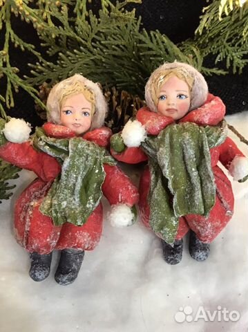 Елочные игрушки СССР из ваты