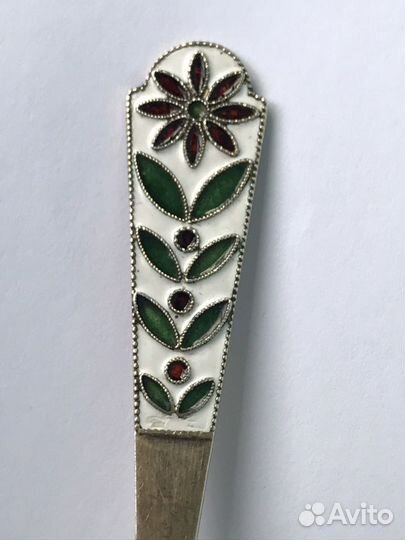 Серебряная чайная ложка винтаж СССР