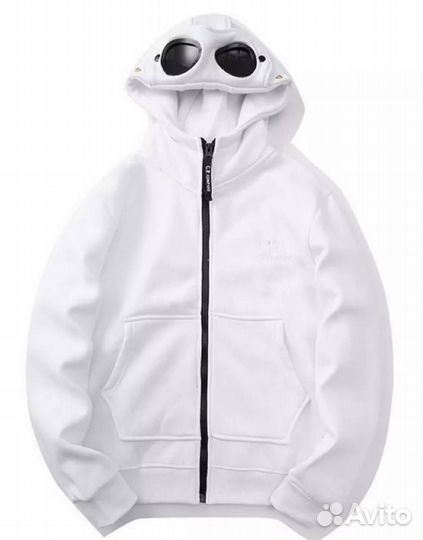 Zip Hoodie C.P Company black, white (Арт.90800)
