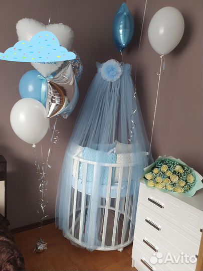 Балдахин в кроватку с держателем