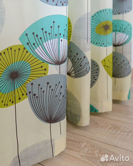 Комплект Шторы + тюль Мави 480x270 вуаль 300x270