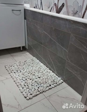 Коврик из мраморной гальки