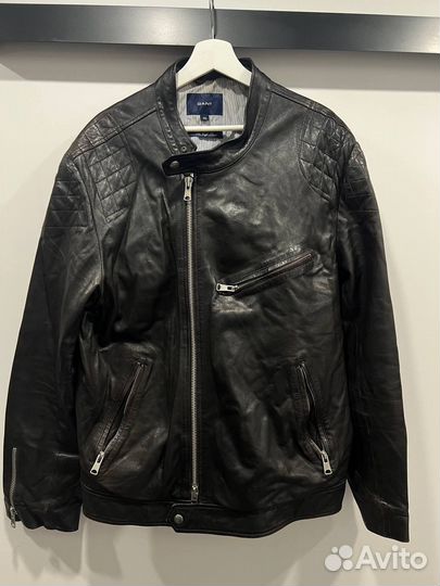 Кожаная куртка Gant