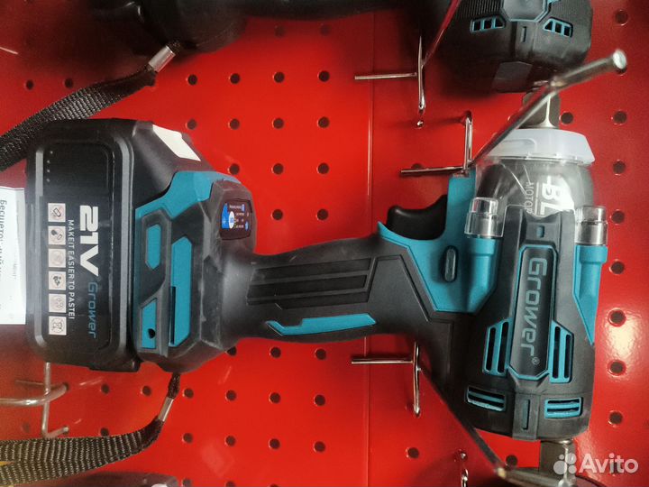 Гайковерт Ударный grower DBL10, 450 Нм, 21v, 4Ah а