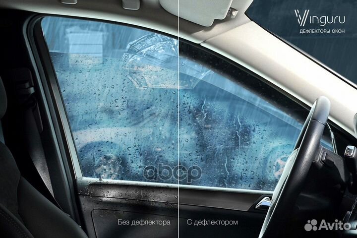 Комплект дефлекторов окон Hyundai Solaris 2011