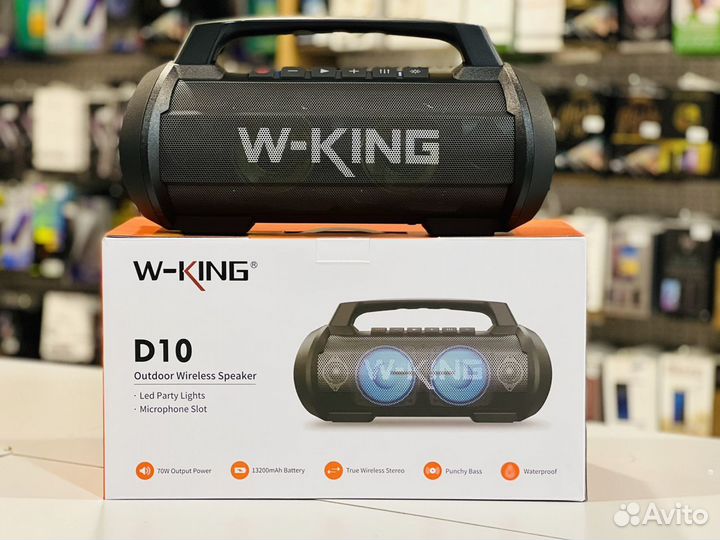 Блютуз колонка мощная W-King D10 70W