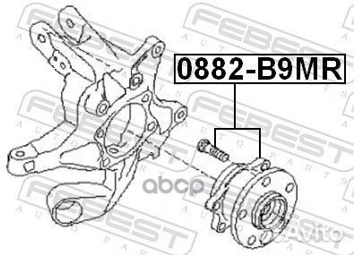 Ступица 0882-B9MR 0882-B9MR Febest