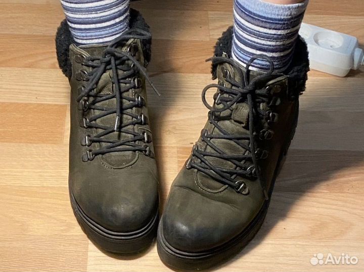 Зимние ботинки натуральные 38