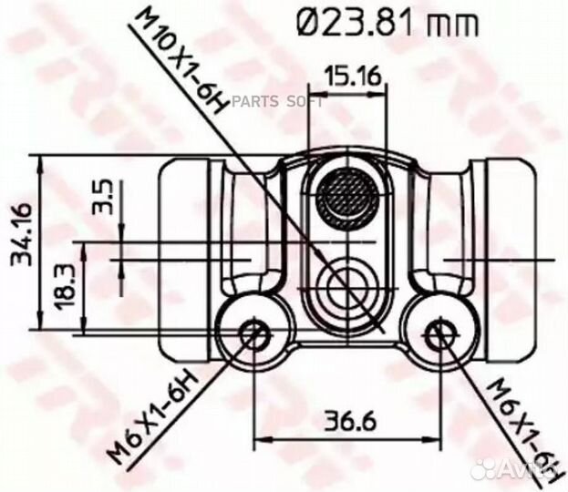 TRW BWK156 BWK156 K2363101-667 441000F000 задн тор