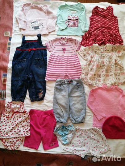 Детская одежда для девочки 1-1,5 года, бу