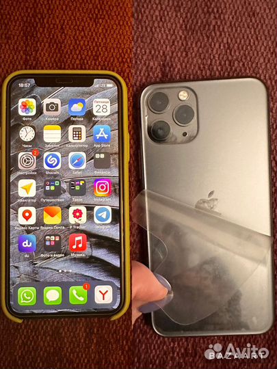 Телефон iPhone 11 pro на 64 серый