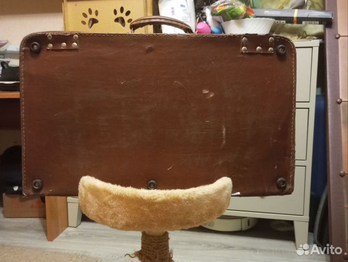 Чемодан, кожа 1950-х годов