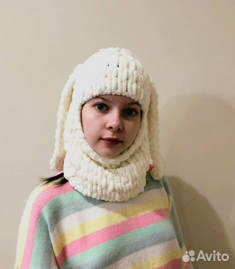 Балаклава вязанная / шапка вязанная