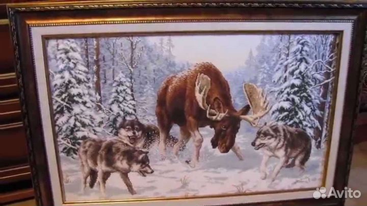 Картина вышитая крестом