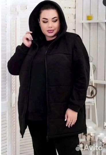 Спортивный костюм флис тройка 60-62