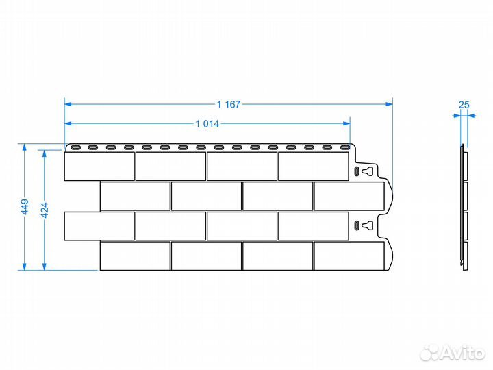 Фасадная панель Docke Standard Dufour, Капрун