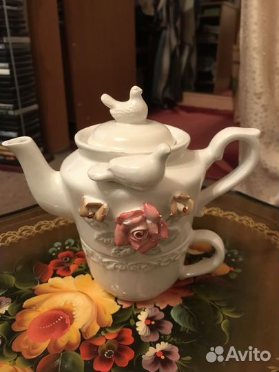 Чайник заварочный с чашкой