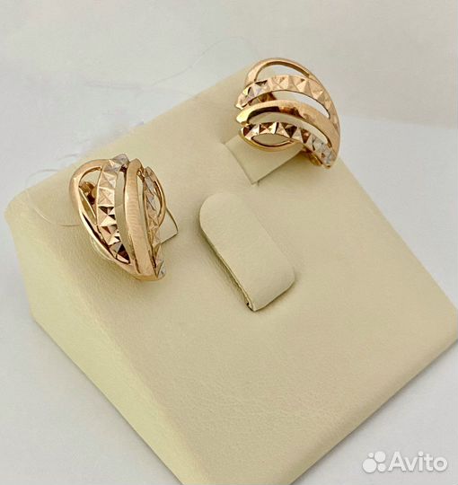 Золотые серьги 585 проба