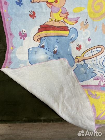 Одеяло покрывало плед детское байковое в коляску