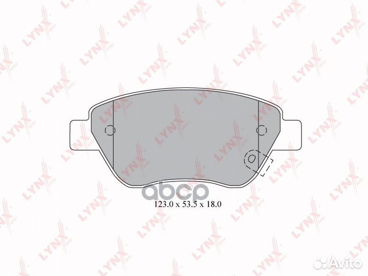 Колодки тормозные дисковые перед BD5916 LYN