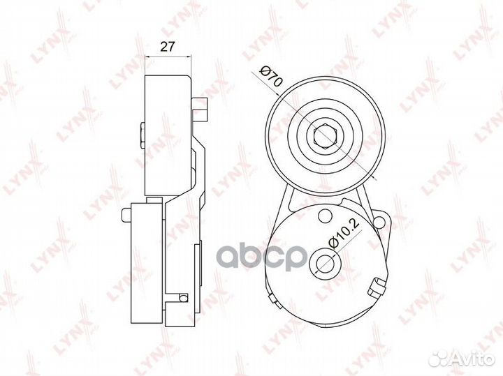 Натяжитель с роликом / приводной nissan Qashqai