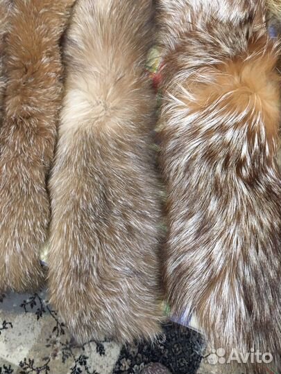 Воротник и опушки из натурального меха