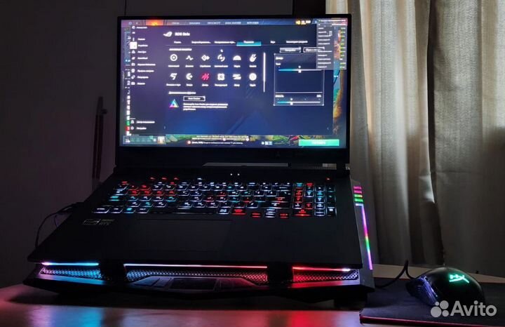 Мощный игровой ноутбук с подсветкой клавиатуры