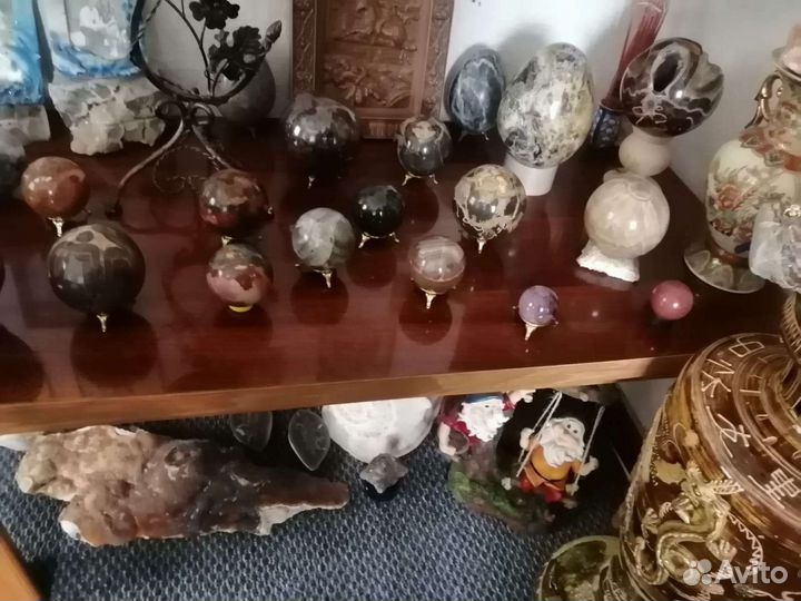 Срезы септарий. Шары из камня