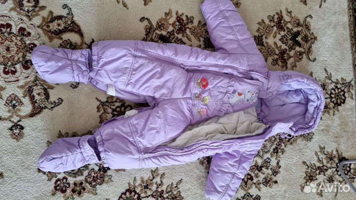 Зимний комбинезон для девочки 80 86