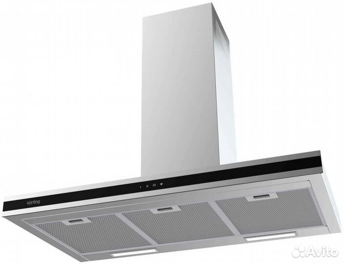 Каминная вытяжка Korting KHC 9737 XGN, нержавеющая