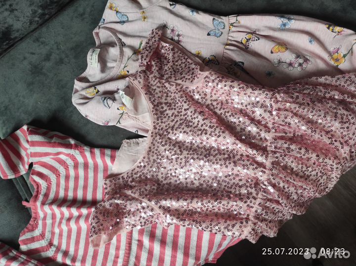 Вещи пакетом на девочку 104-110