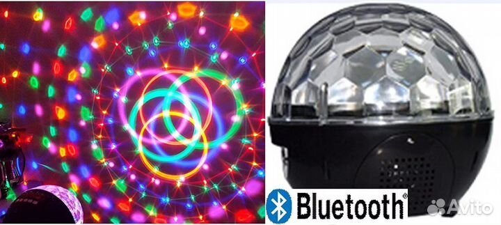 Диско шар мр3, флэшка и поддержка Блютуз