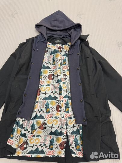 Плащ мужской с капюшоном