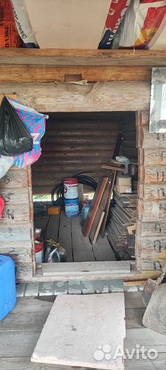 Баня сруб с крышей