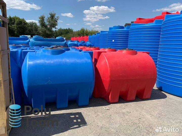 Бочки для воды пластиковые 1000 л, 2000 л, 3000 л