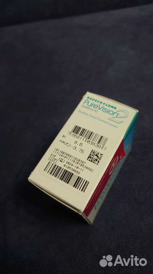 Линзы контактные Pure Vision 2 -3,75