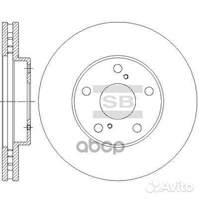 SD4042 диск тормозной передний Toyota Avensis